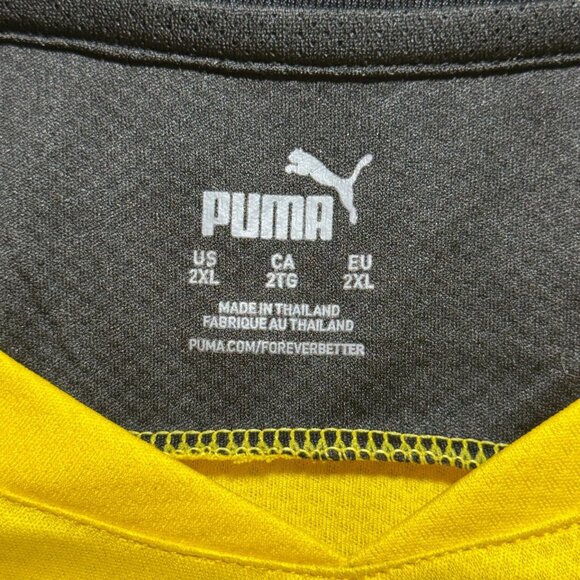 Puma Borussia Dortmund Yellow & Black Soccer Jersey 17 2XL - Picture 4 of 9
